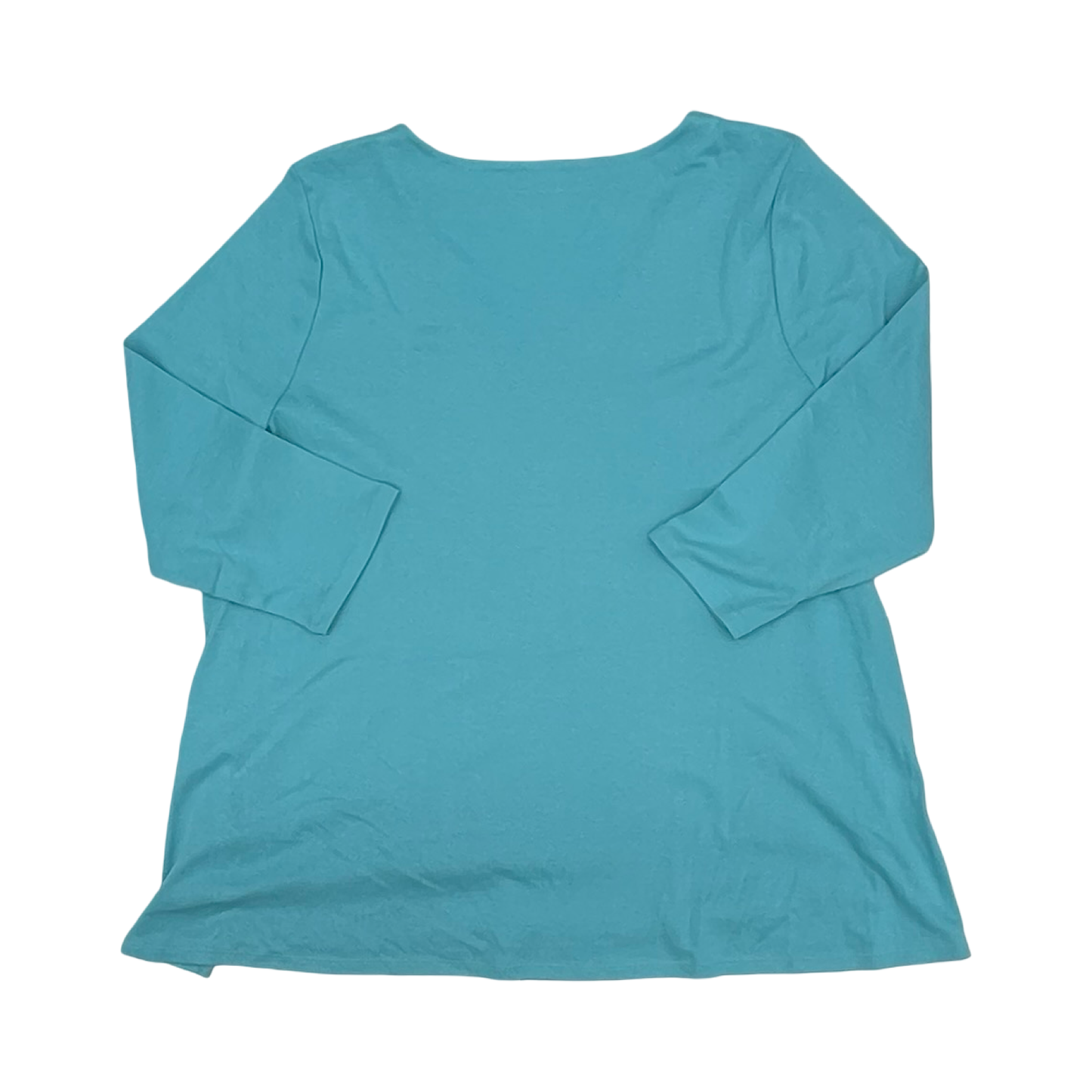 Top 3/4 Sleeve By J. Jill In Teal, Size:Xl