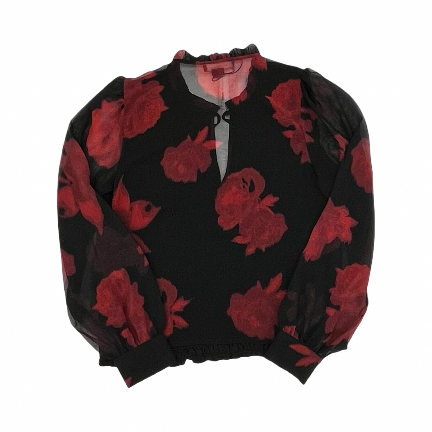 Blouse Ls By Sanctuary In Black & Red, Size:L