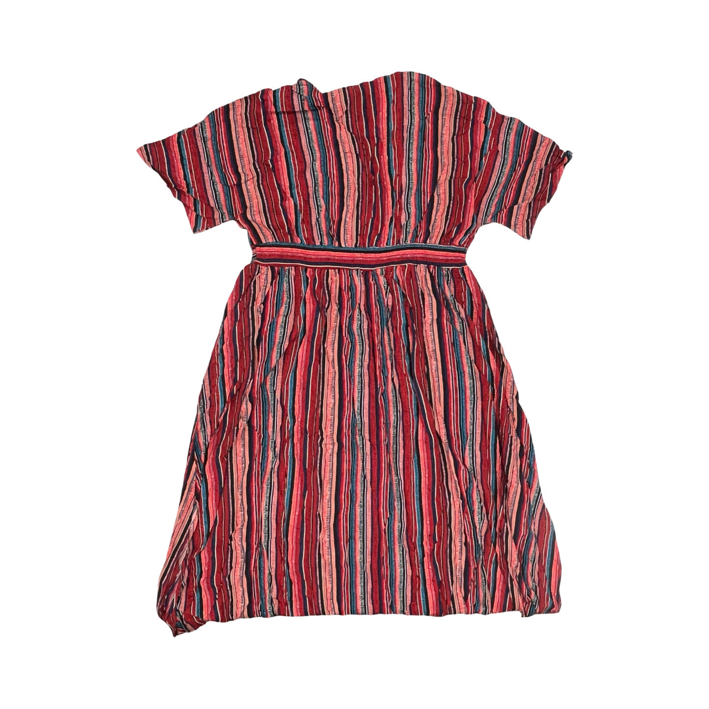 Dress Casual Midi By Bloomchic In Striped Pattern