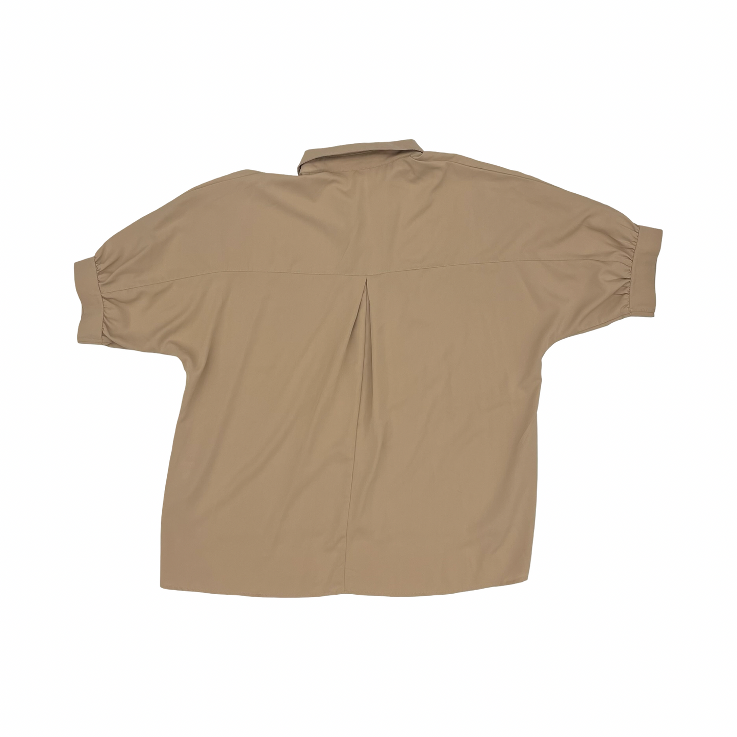 Blouse Ss By Cmf In Tan, Size:M