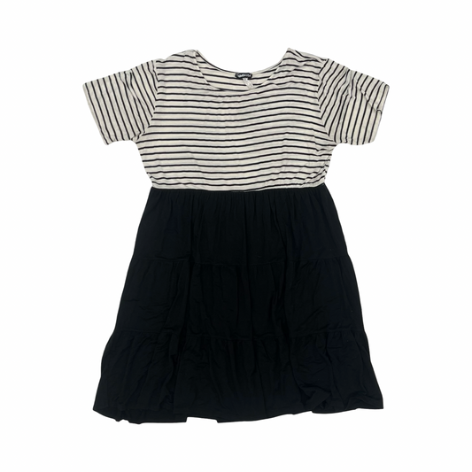 Dress Casual Short By Heimish Usa In Black & White, Size:2X