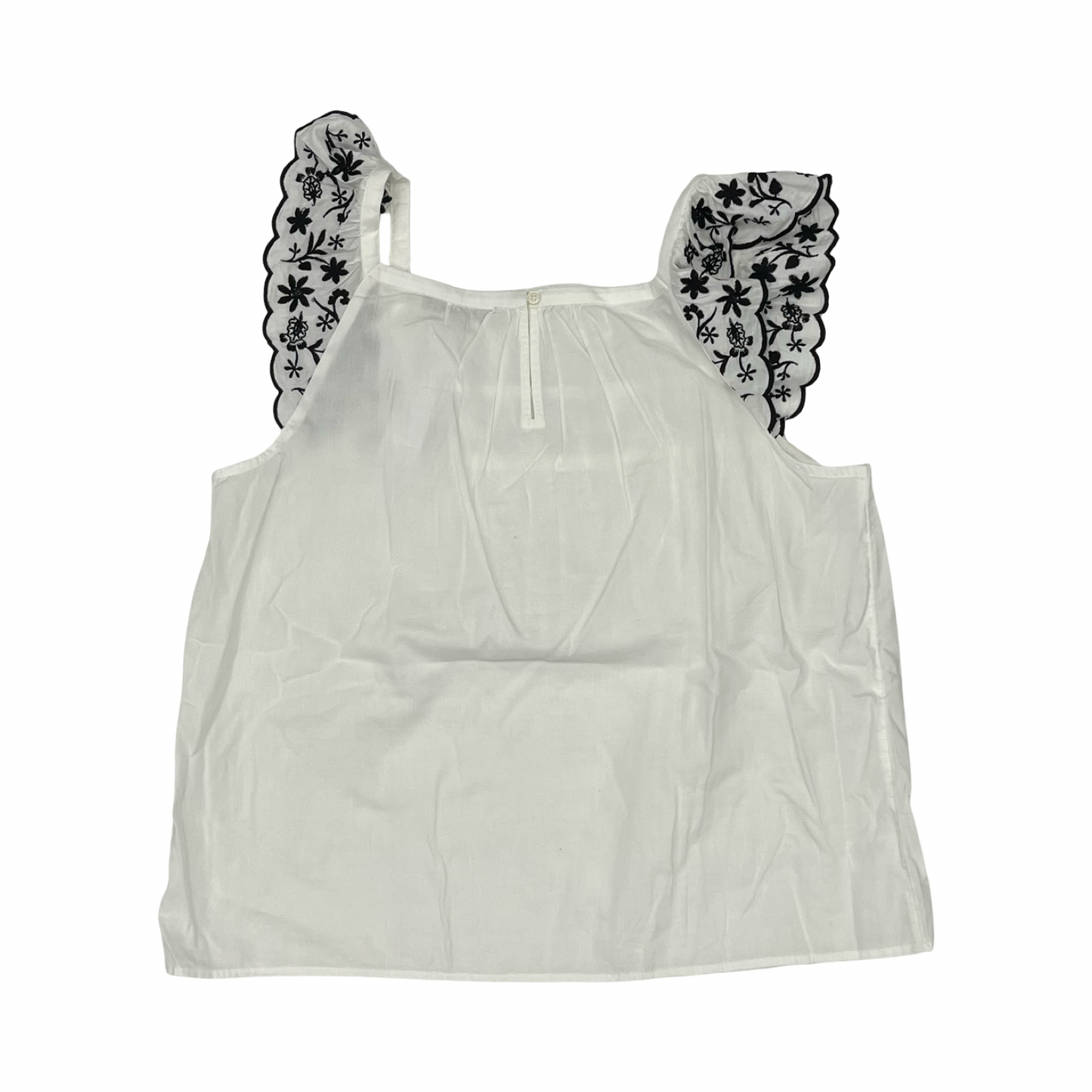 Blouse Sleeveless By Loft In White, Size:L