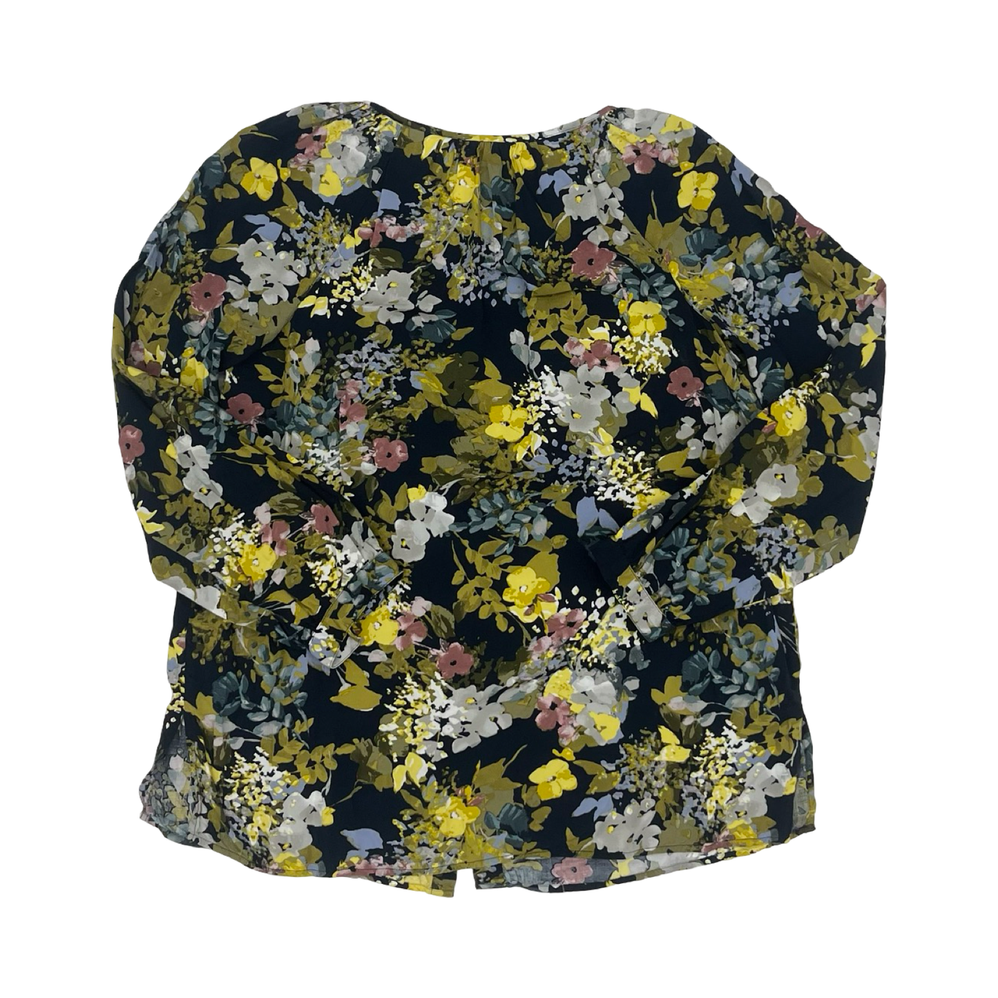 Blouse Ls By J. Jill In Blue, Size:M