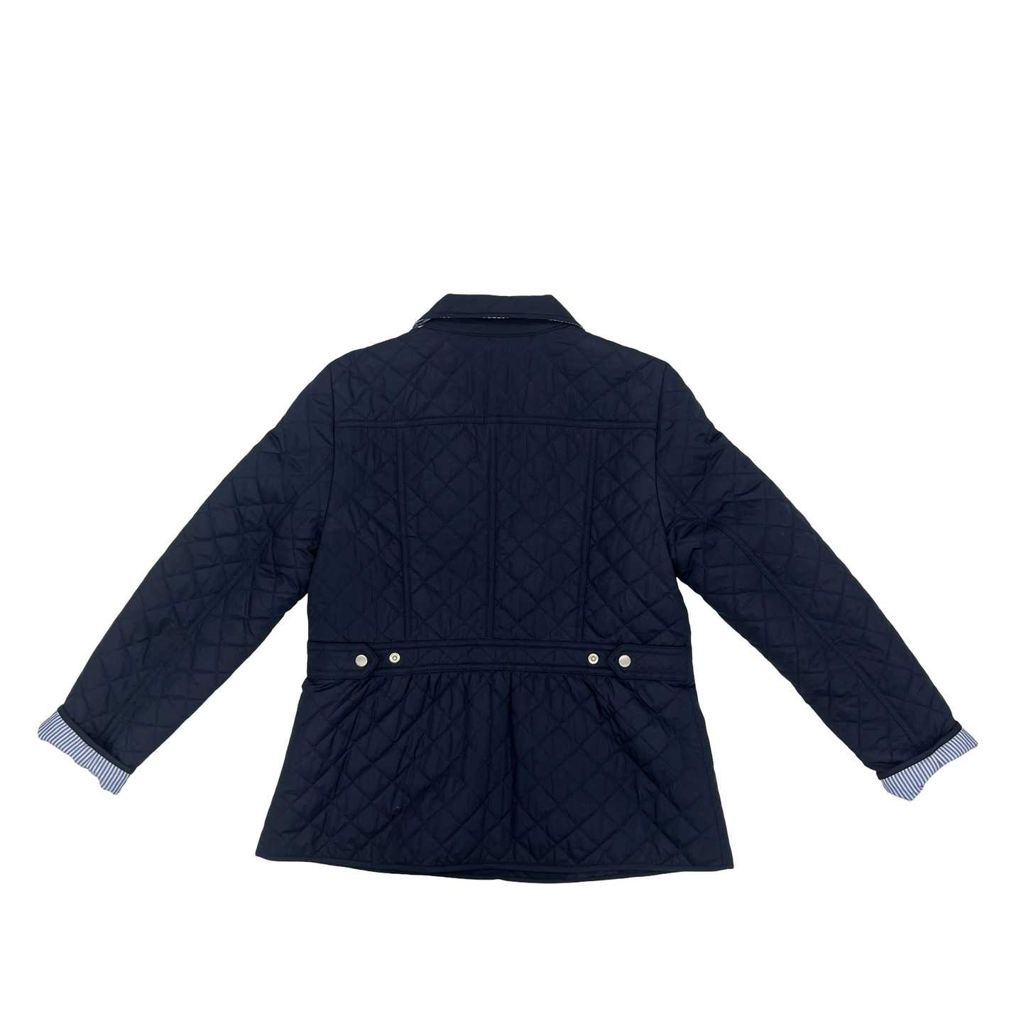Jacket Puffer & Quilted By Talbots In Navy, Size:M