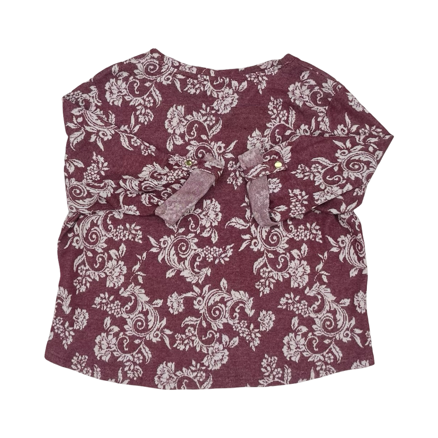 Top 3/4 Sleeve By Emily Daniels In Red, Size:Xl