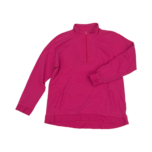 Sweatshirt Collar By Talbots In Pink, Size:L