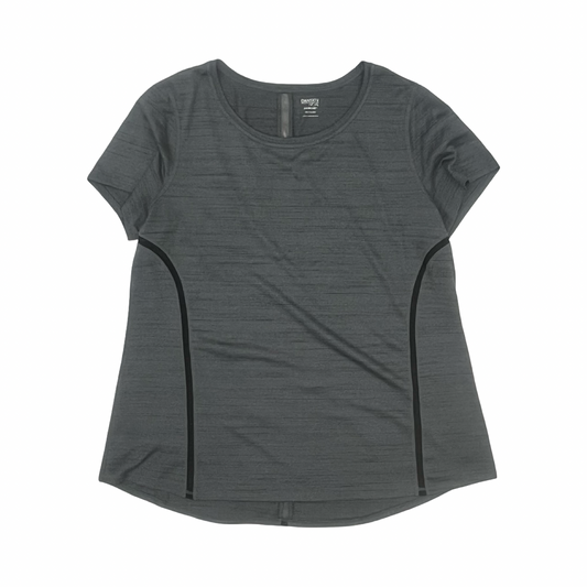 Athletic Top Ss By Danskin Now In Grey, Size:Xxl