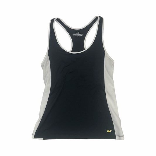 Athletic Tank Top By Vineyard Vines In Black & White, Size:S