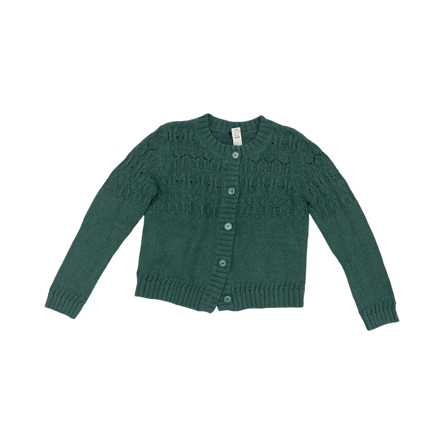 Sweater Cardigan By Talbots In Green, Size:M