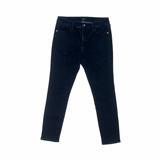 Jeans Skinny By Express In Blue Denim, Size:12
