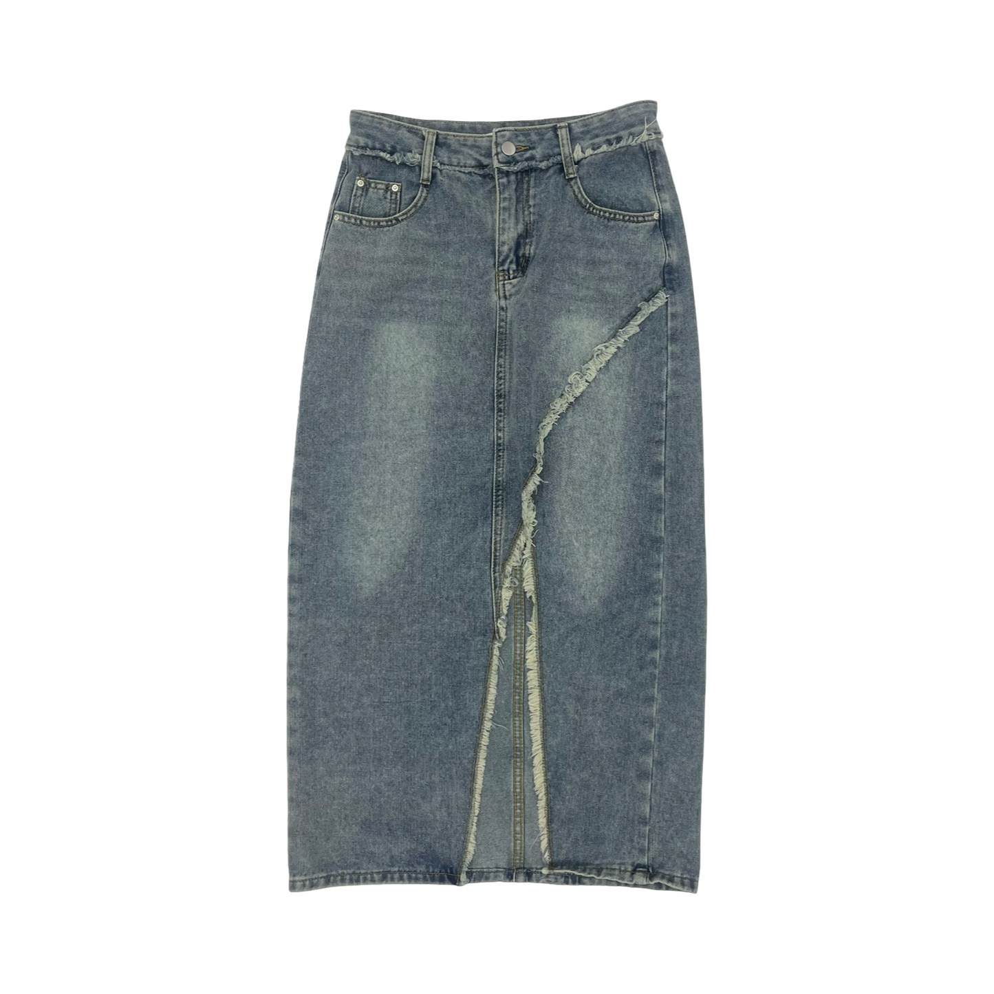 Skirt Maxi By Clothes Mentor In Blue Denim, Size:M