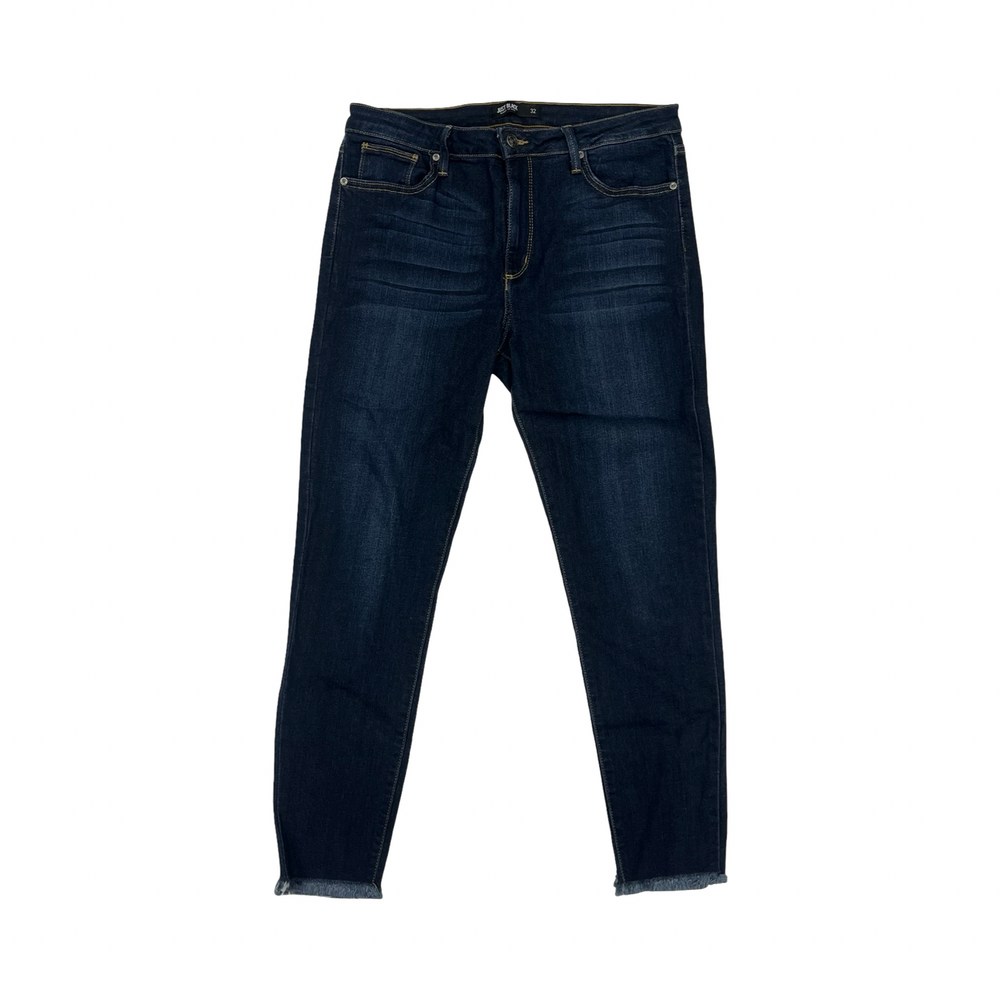 Jeans Skinny By Just Black In Blue Denim, Size:14