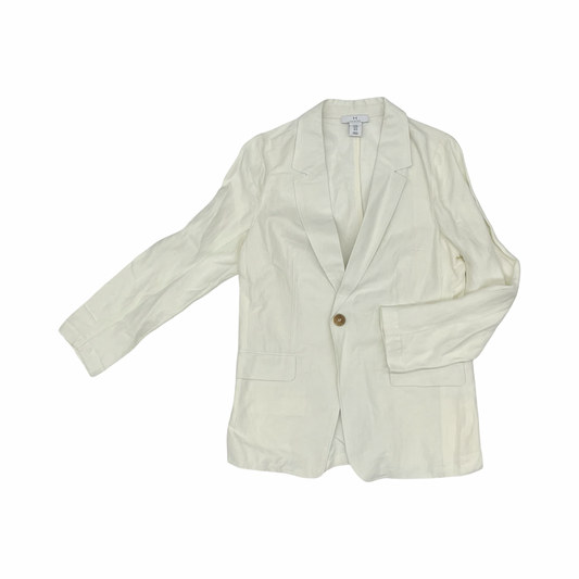 Blazer Designer By Halston In Cream, Size:M