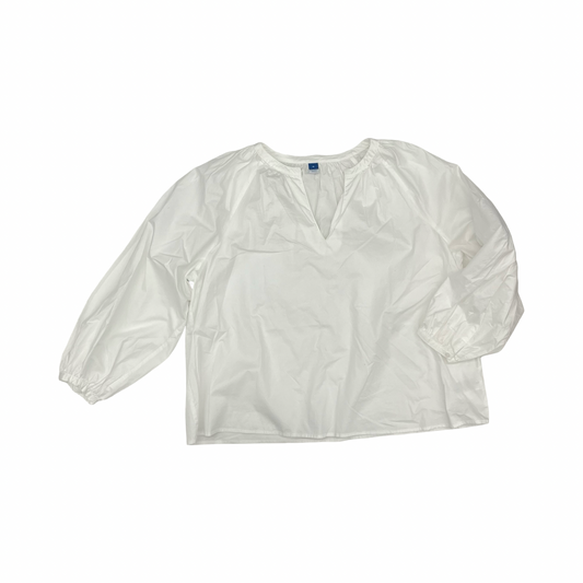 Blouse Ls By Old Navy In White, Size:Xl