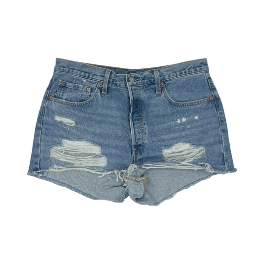 Shorts By Levis In Blue Denim, Size:16