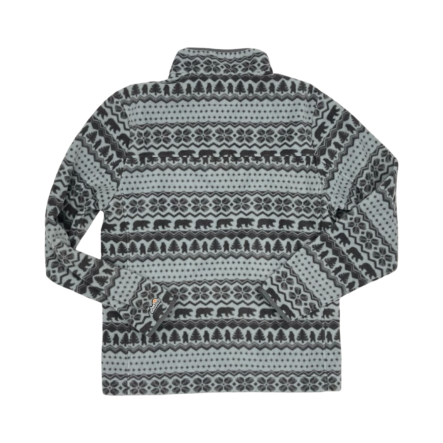 Athletic Fleece By Clothes Mentor In Blue & Grey, Size:L