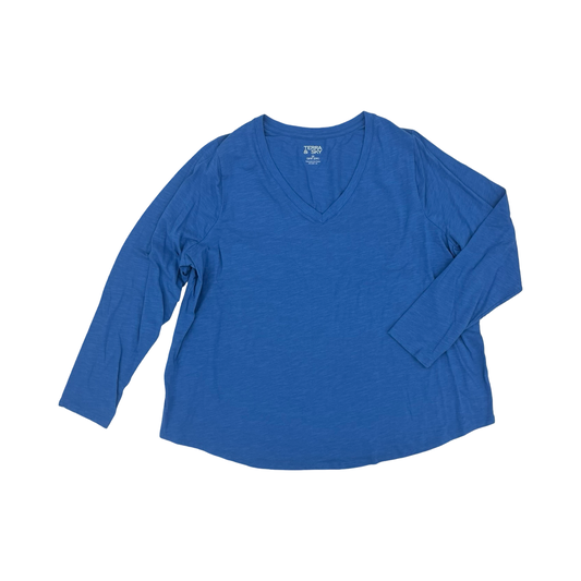 Top Ls By Terra & Sky In Blue, Size:2X