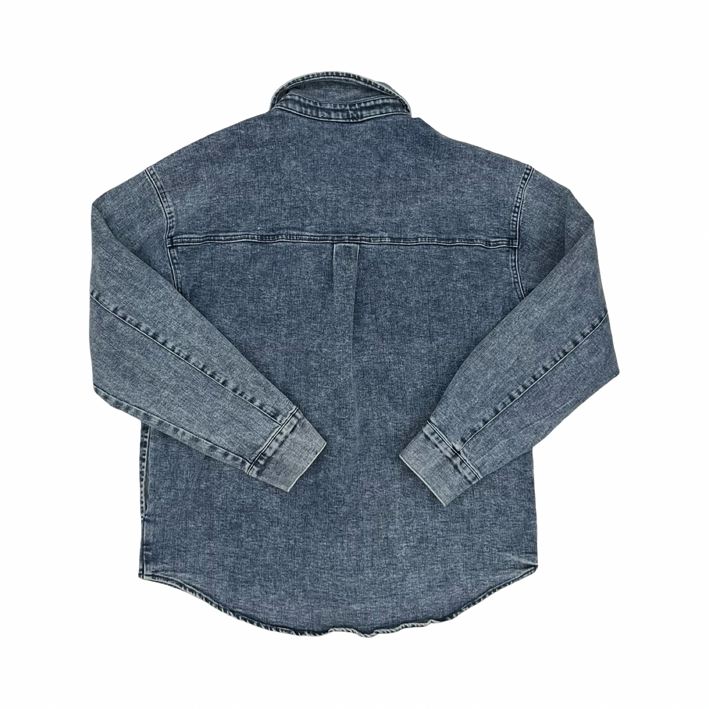 Jacket Denim By Betseys Boutique Shop In Blue Denim, Size:M