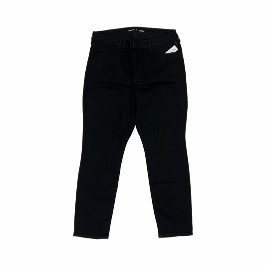 Jeans Straight By Old Navy In Black Denim, Size:16