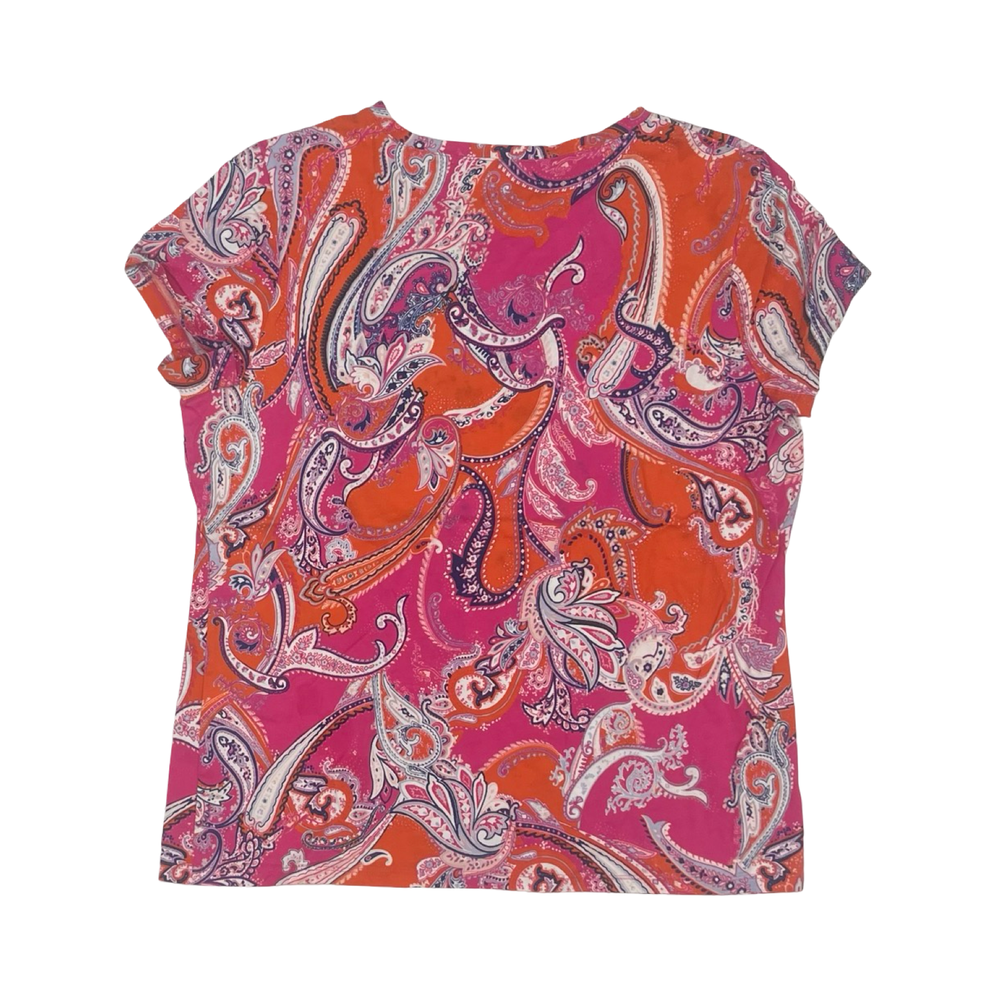 Top Ss By Chicos In Paisley Print, Size:L