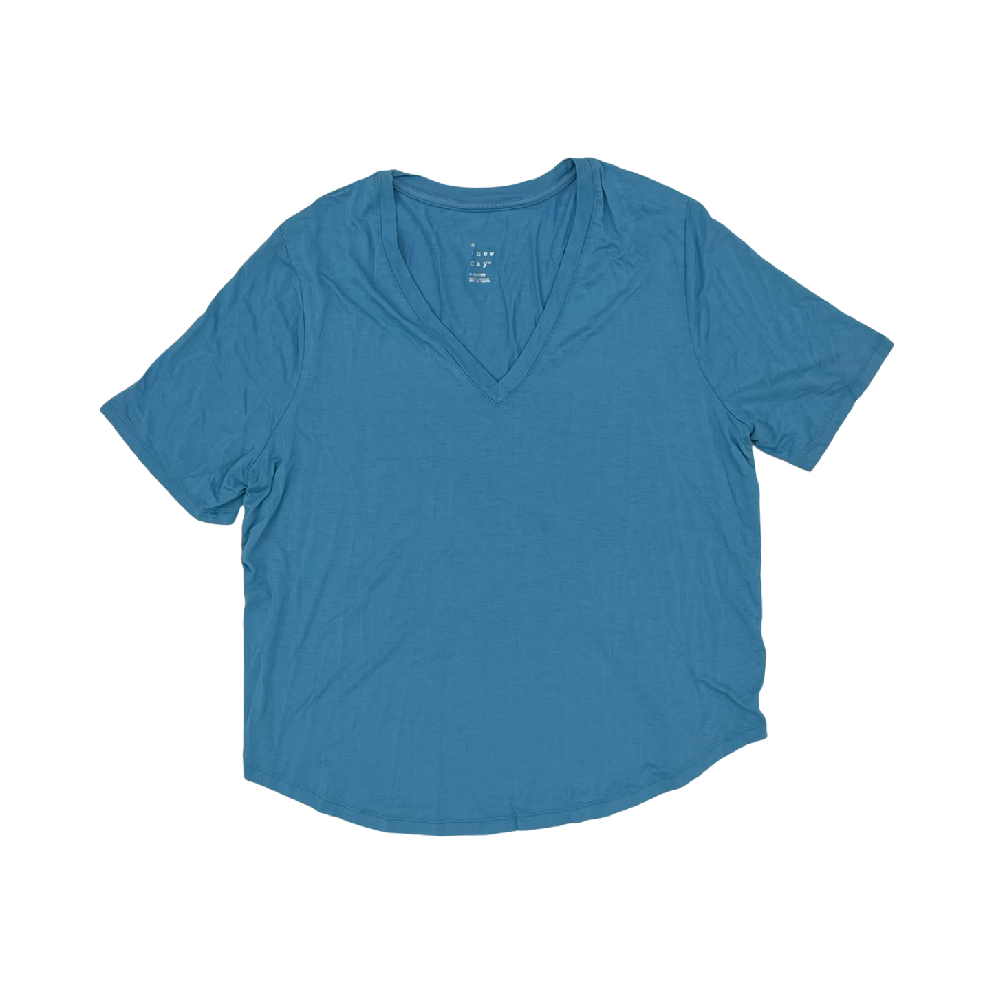 Top Ss Basic By A New Day In Blue, Size:Xl