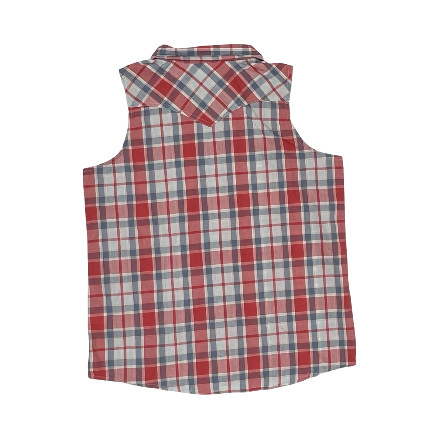 Top Sleeveless By Wrangler In Blue & Red, Size:Xl