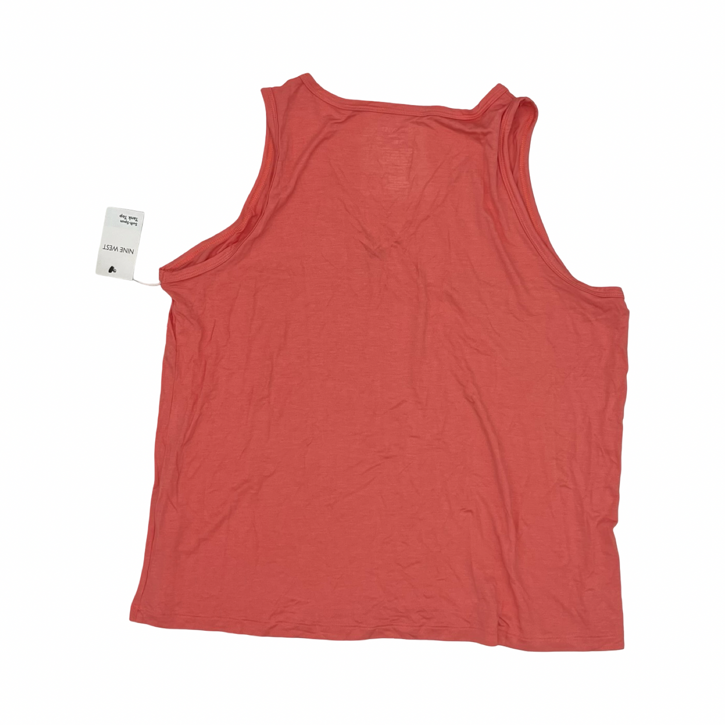 Blouse Sleeveless By Nine West In Coral, Size:Xxl