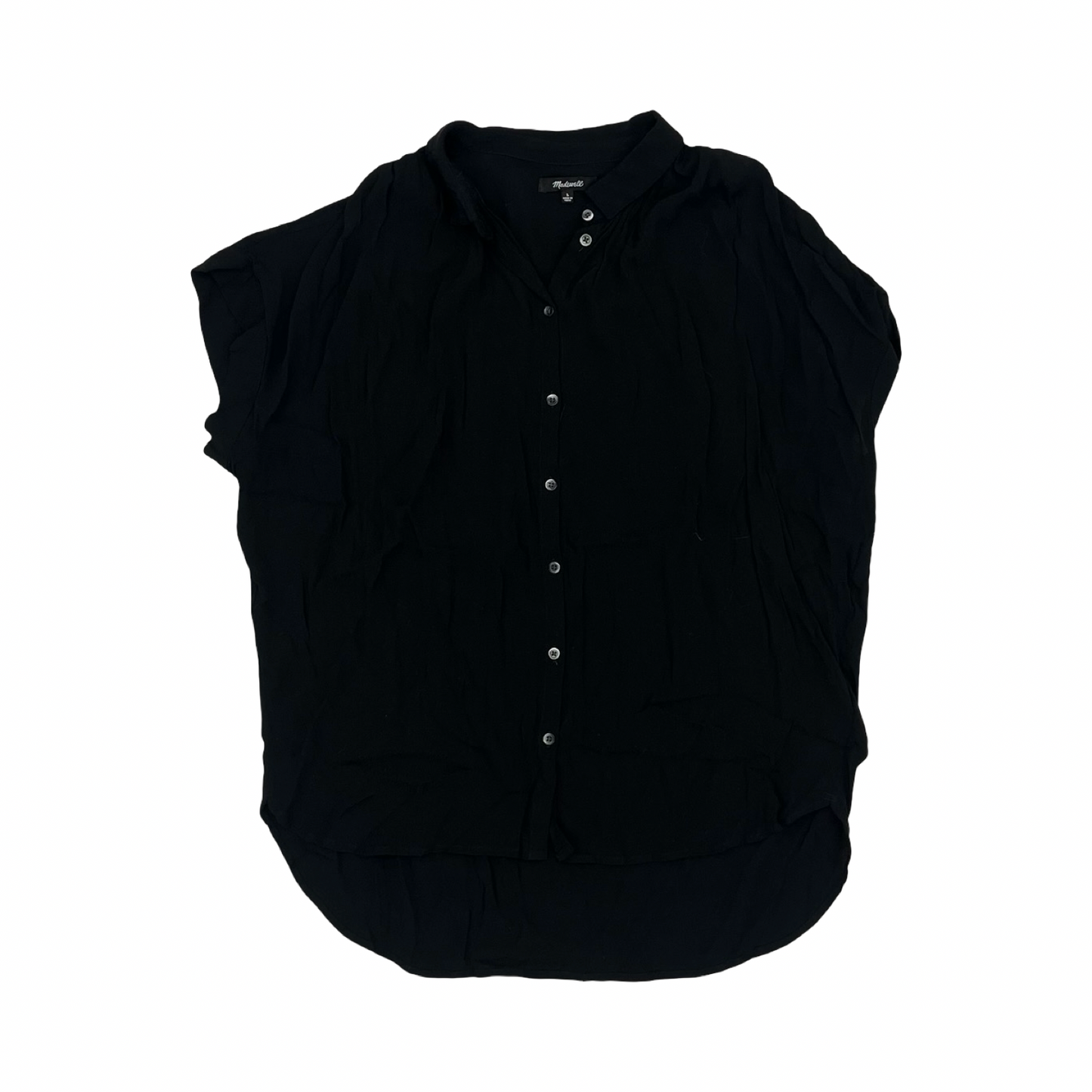Blouse Ss By Madewell In Black, Size:L