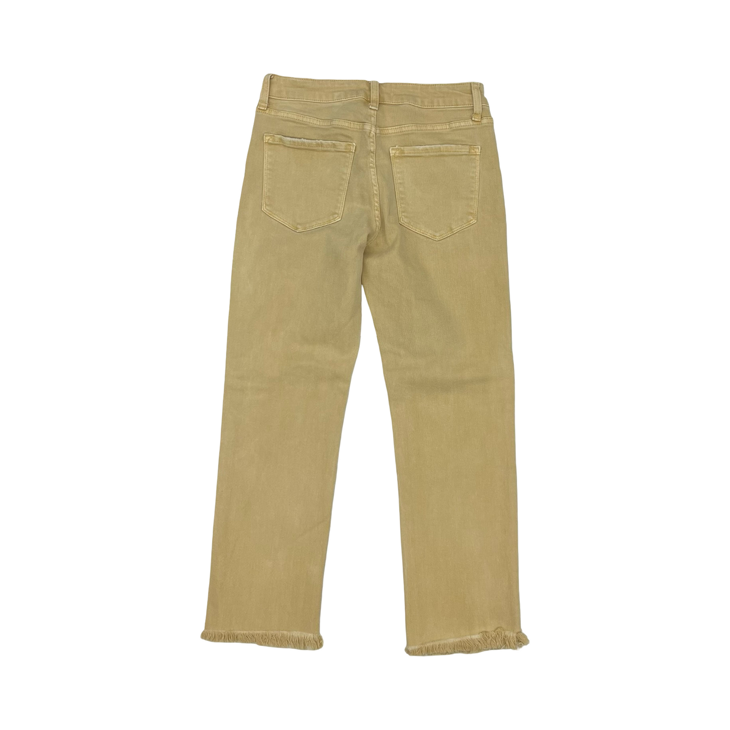 Jeans Straight By Vervet In Yellow Denim, Size:6