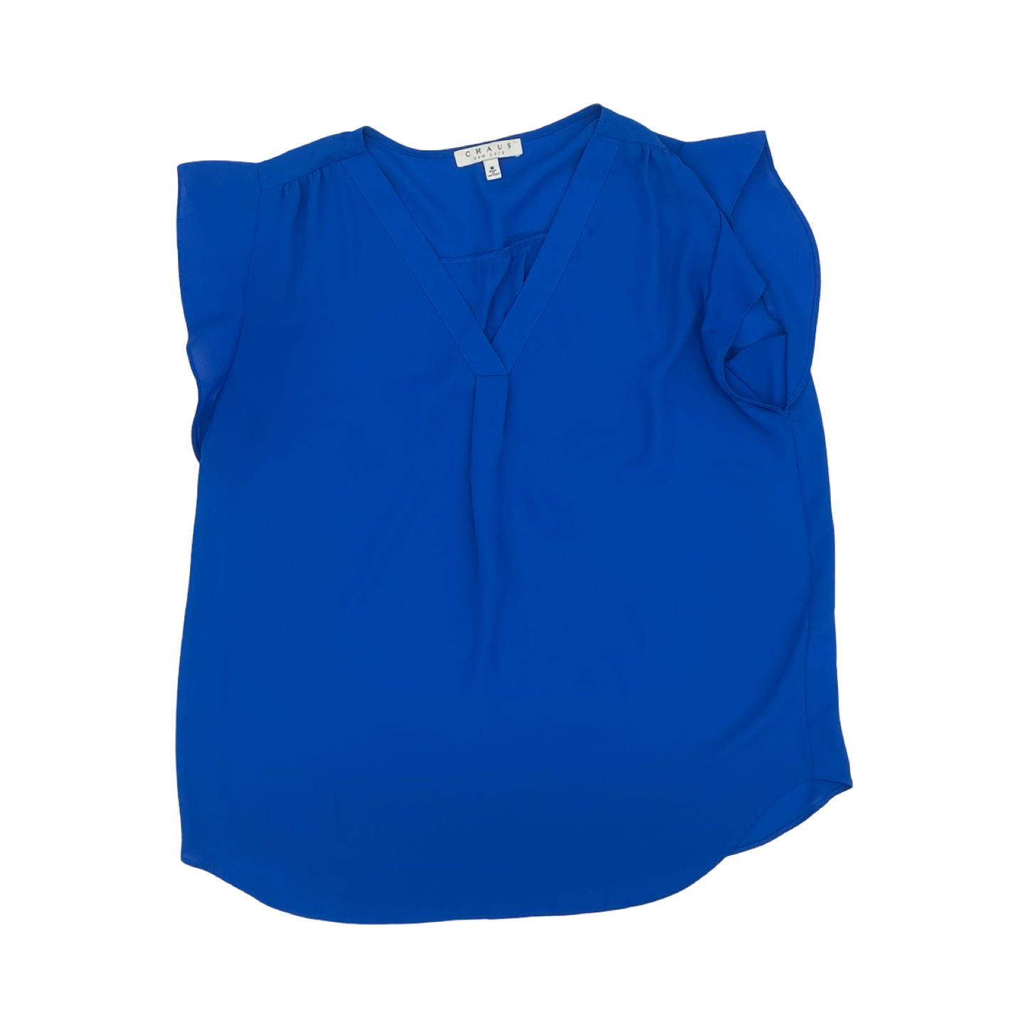 Blouse Ss By Chaus In Blue, Size:M