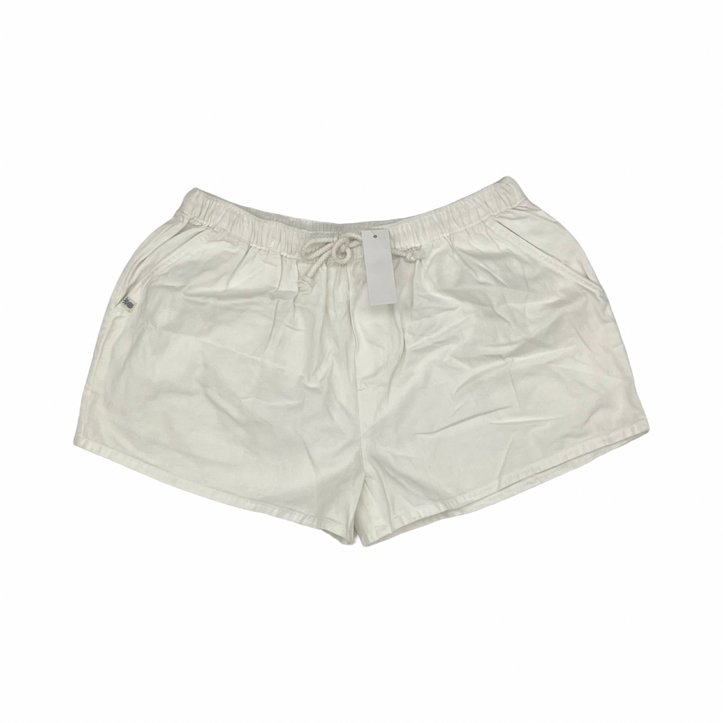 Shortalls By Simply Southern In White, Size:L