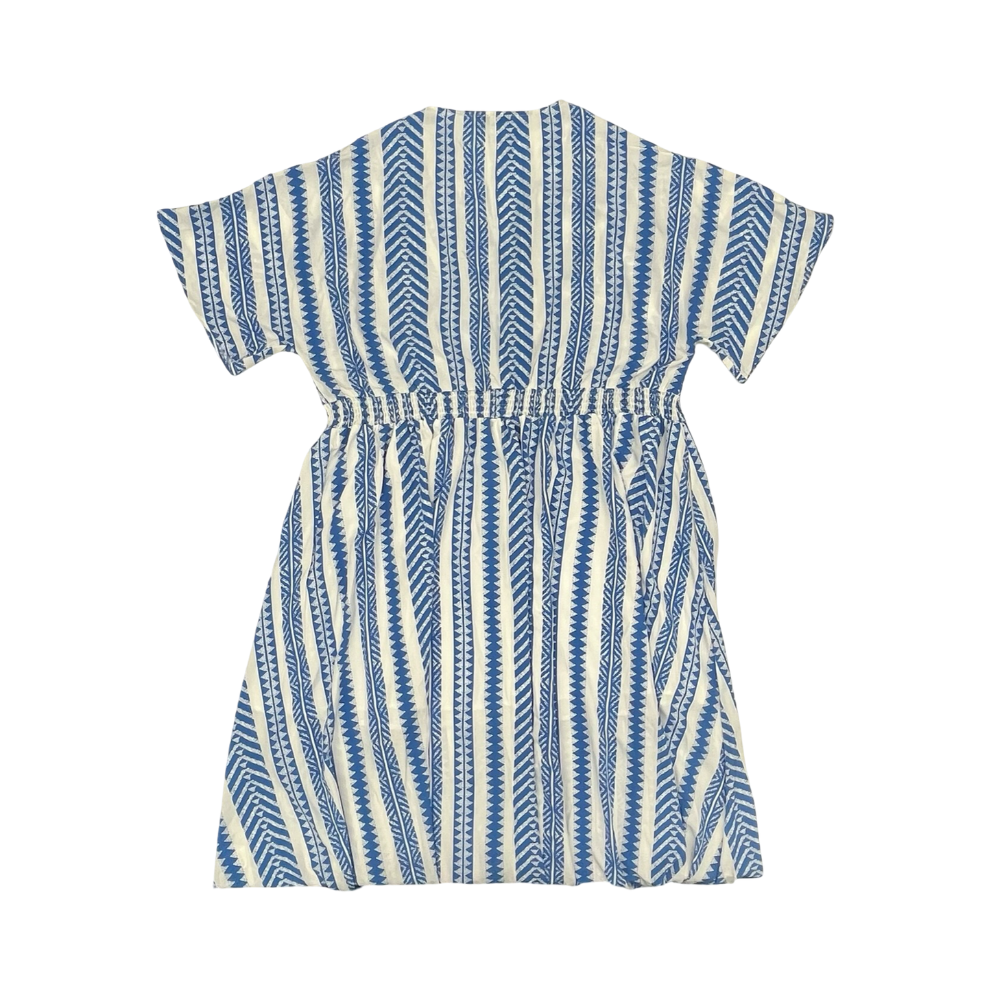 Dress Casual Midi By Bloomchic In Blue & White