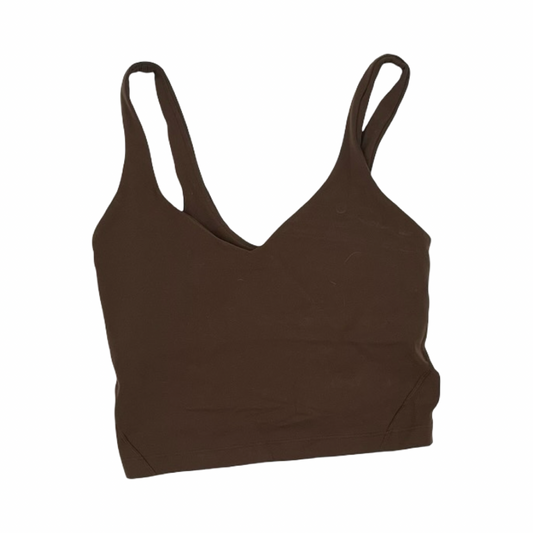 Athletic Tank Top By Lululemon In Brown, Size:Xs