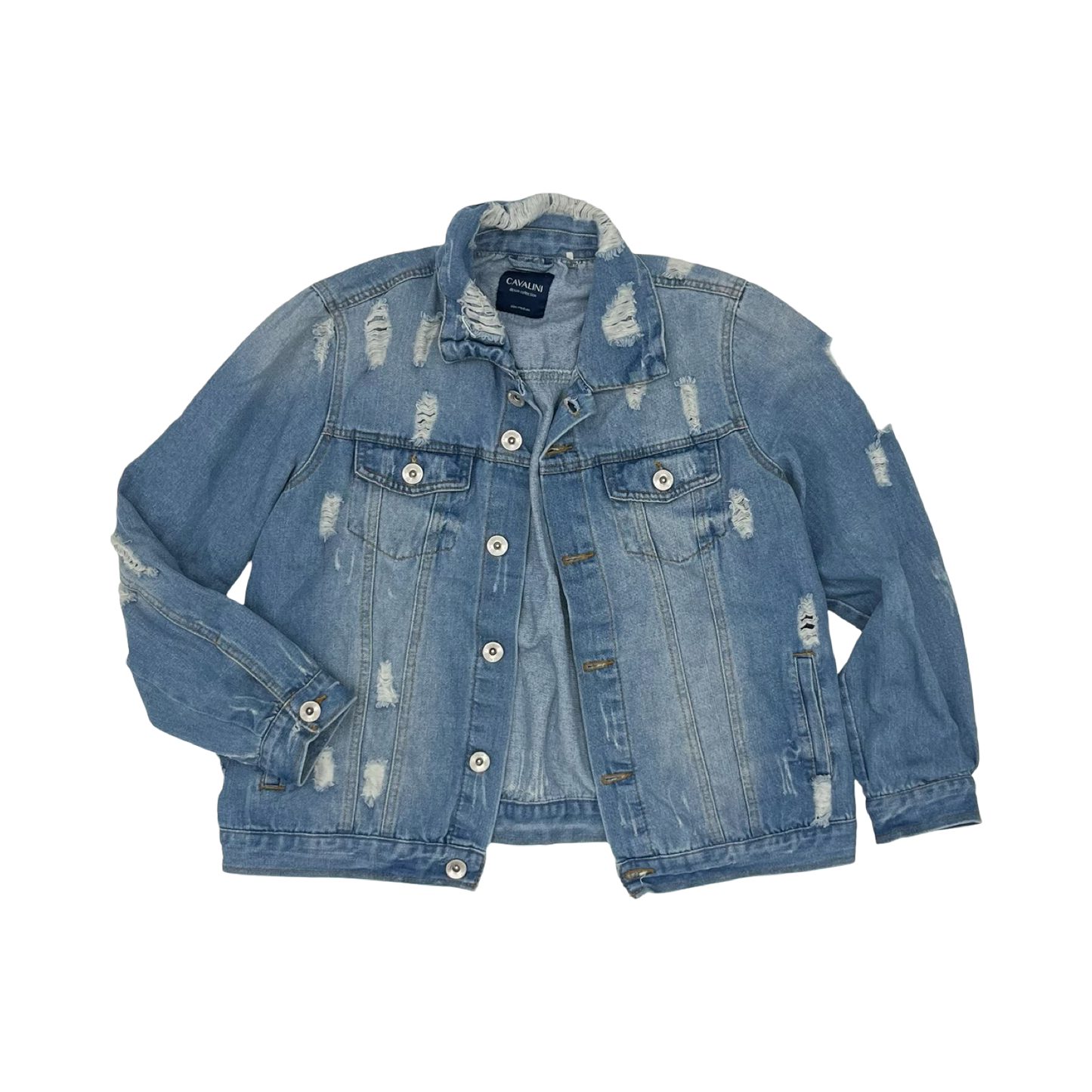 Jacket Denim By Clothes Mentor In Blue Denim, Size:M