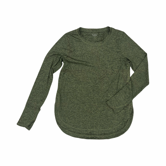 Athletic Top Ls Crewneck By Athleta In Green, Size:M