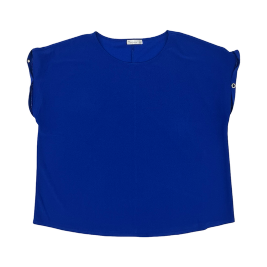 Blouse Ss By 89Th And Madison In Blue, Size:3X