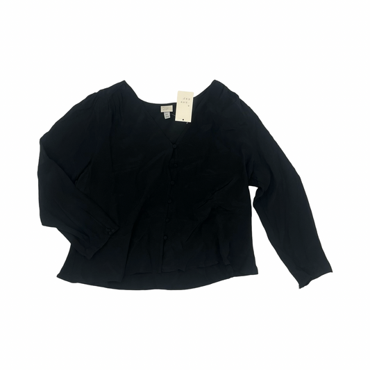 Blouse Ls By A New Day In Black, Size:Xxl
