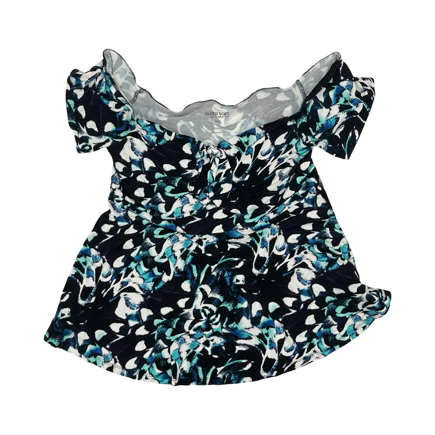 Top Ss By Torrid In Blue, Size:1X