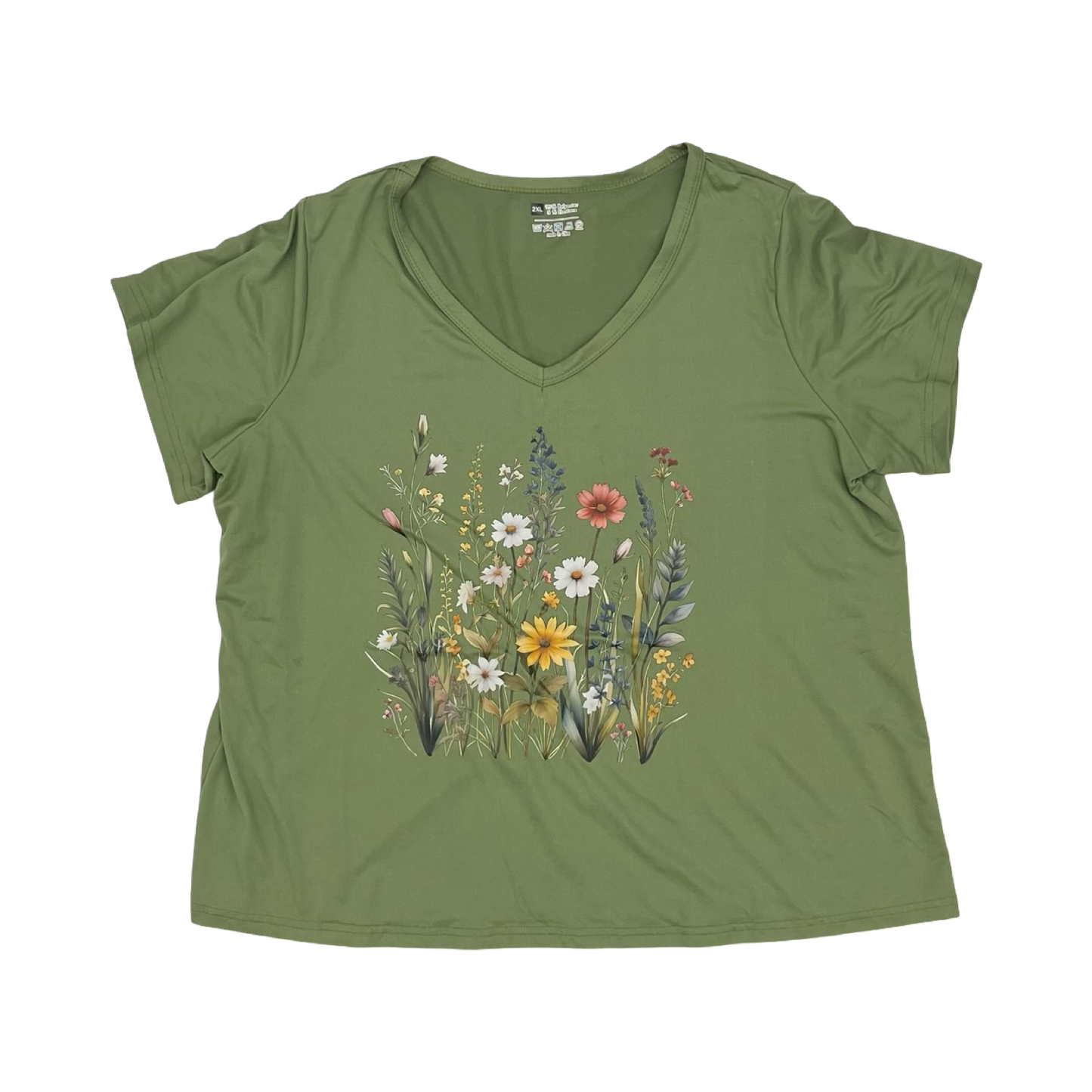 Top Ss By Clothes Mentor In Green, Size:2X