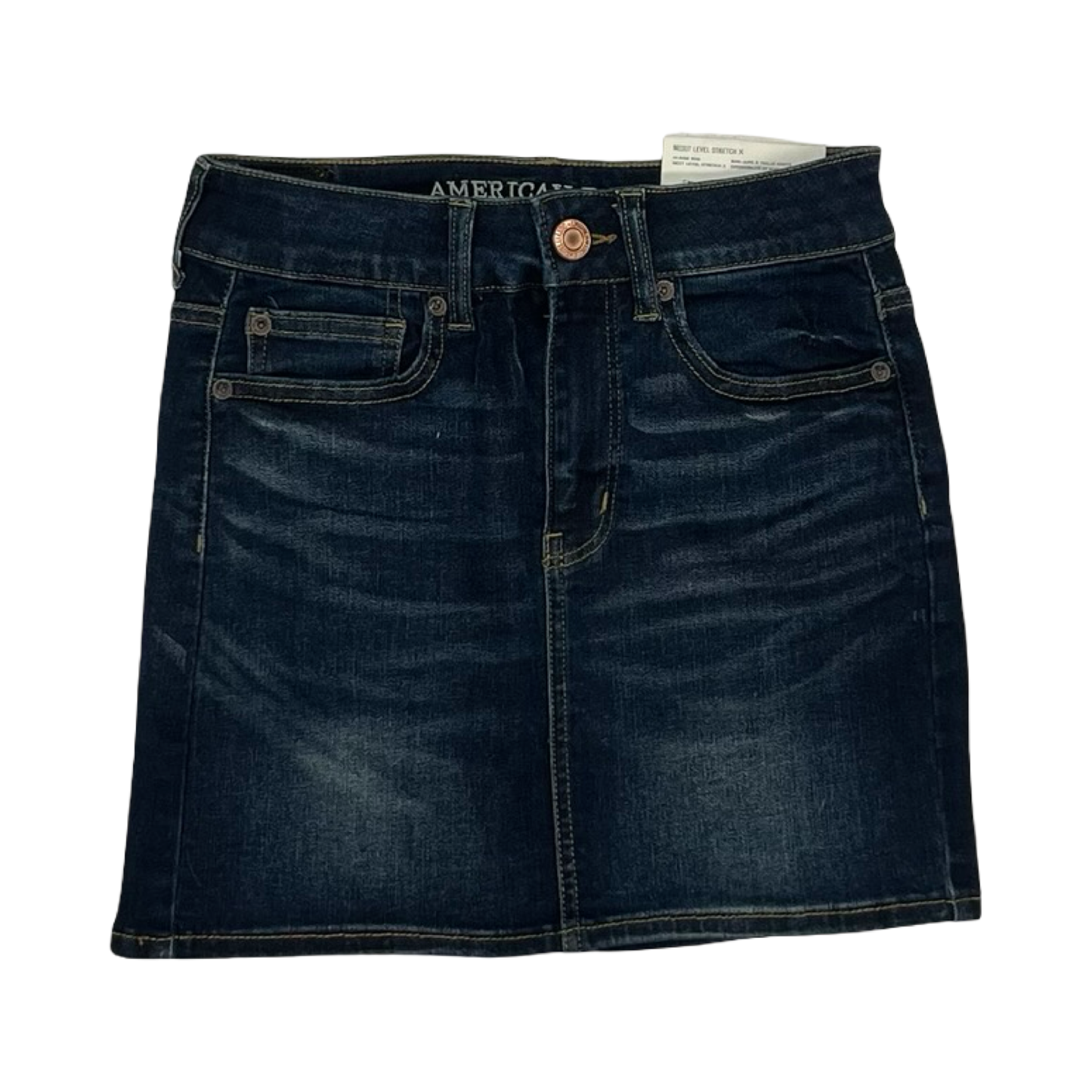 Skirt Mini & Short By American Eagle In Blue Denim, Size:0