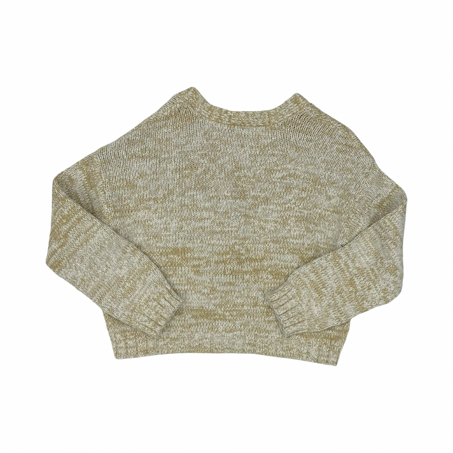 Sweater Cardigan By Loft In Tan, Size:L