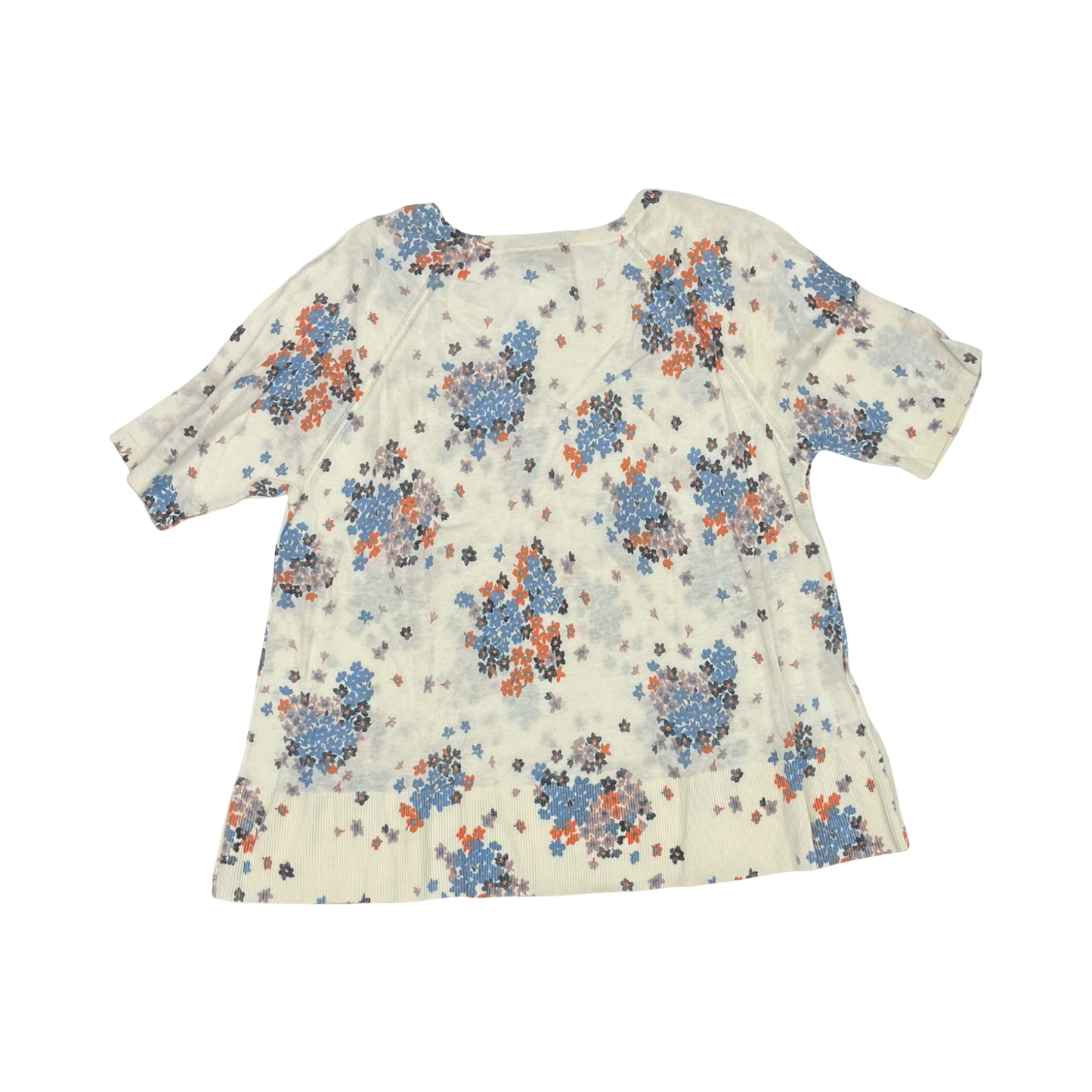 Sweater Ss By Loft In Floral Print, Size:Xxl