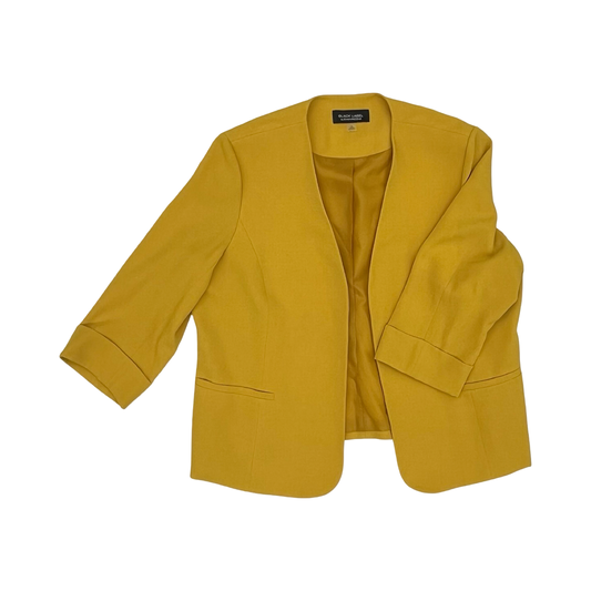 Blazer By Black Label In Yellow, Size:1X
