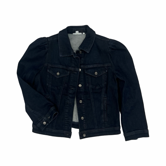 Jacket Denim By Chicos In Blue Denim, Size:S