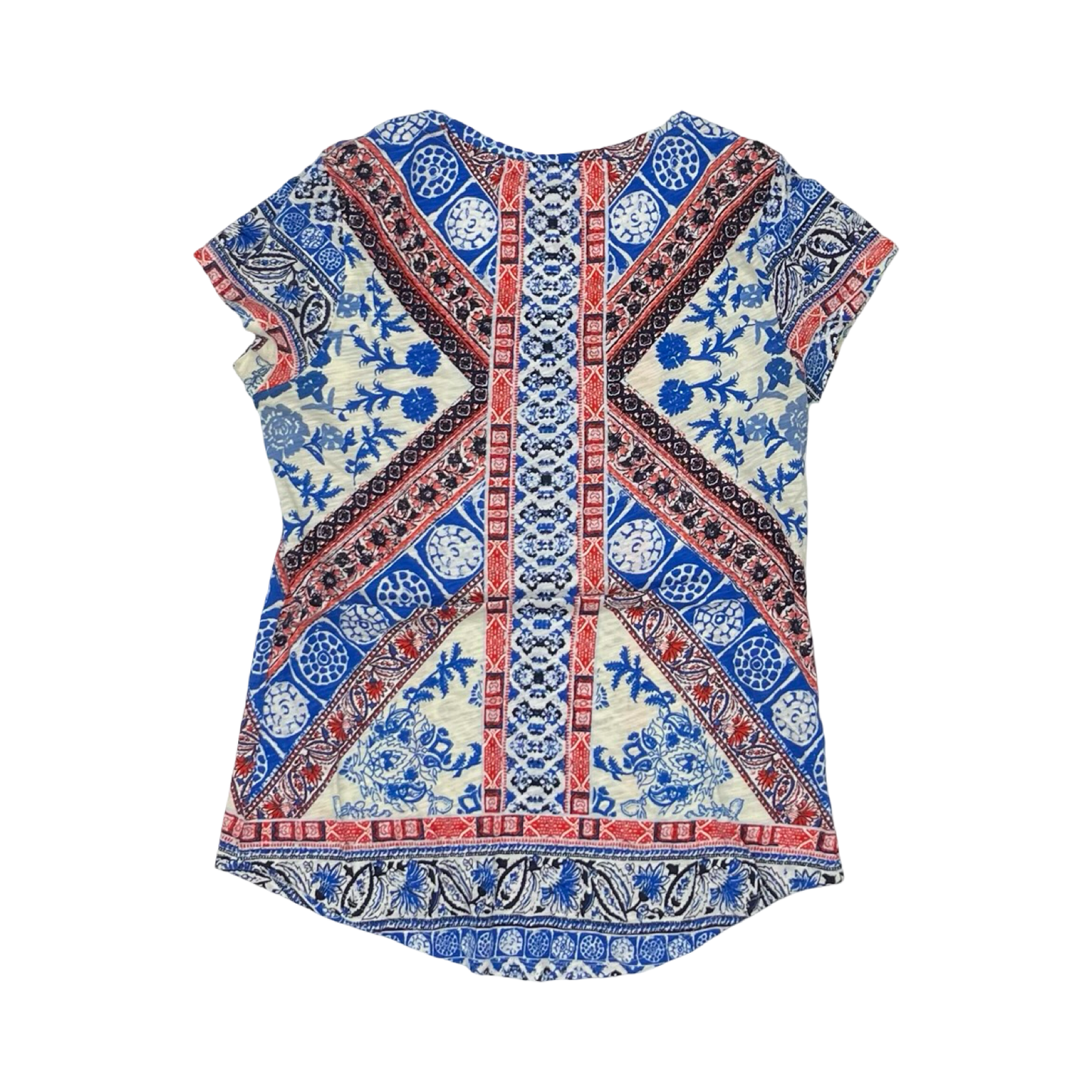 Top Ss By Lucky Brand In Blue Red & White, Size:Xs