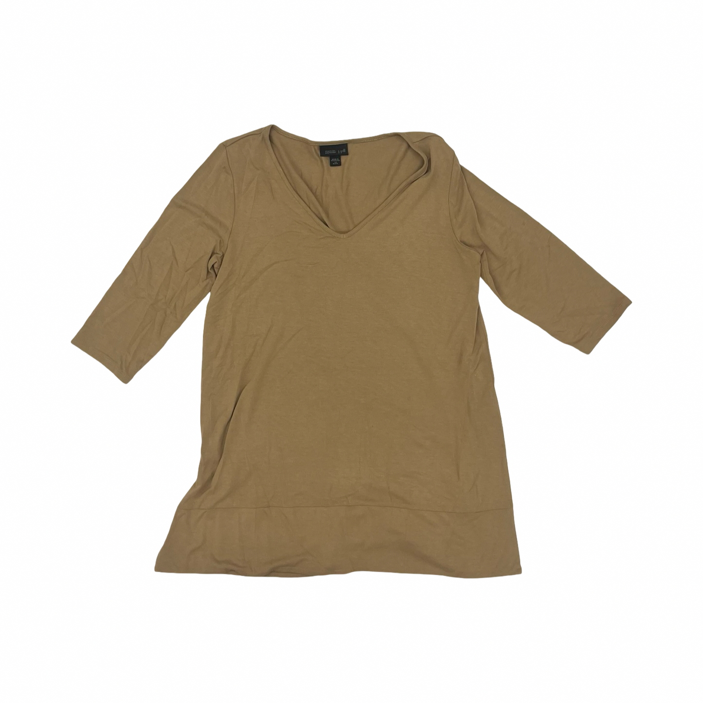 Top 3/4 Sleeve By J. Jill In Brown, Size:Xsp