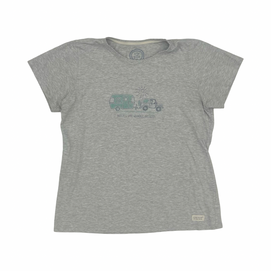 Top Ss By Life Is Good In Grey, Size:L