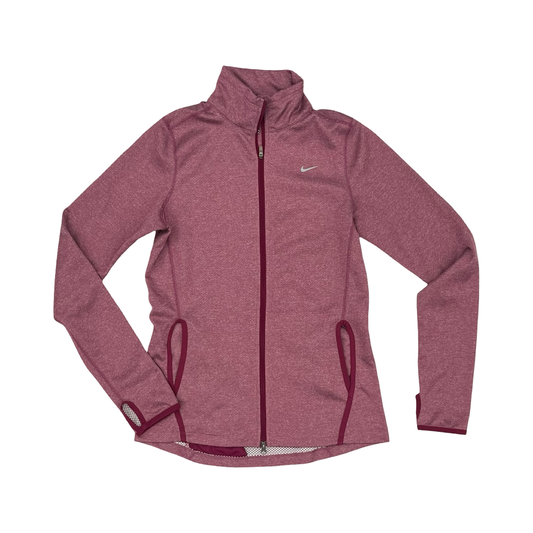 Athletic Jacket By Nike Apparel In Pink, Size:S