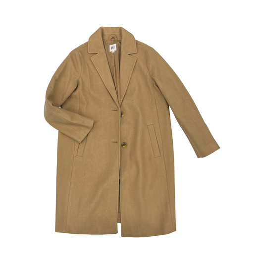 Coat Trench Coat By Gap In Brown, Size:M