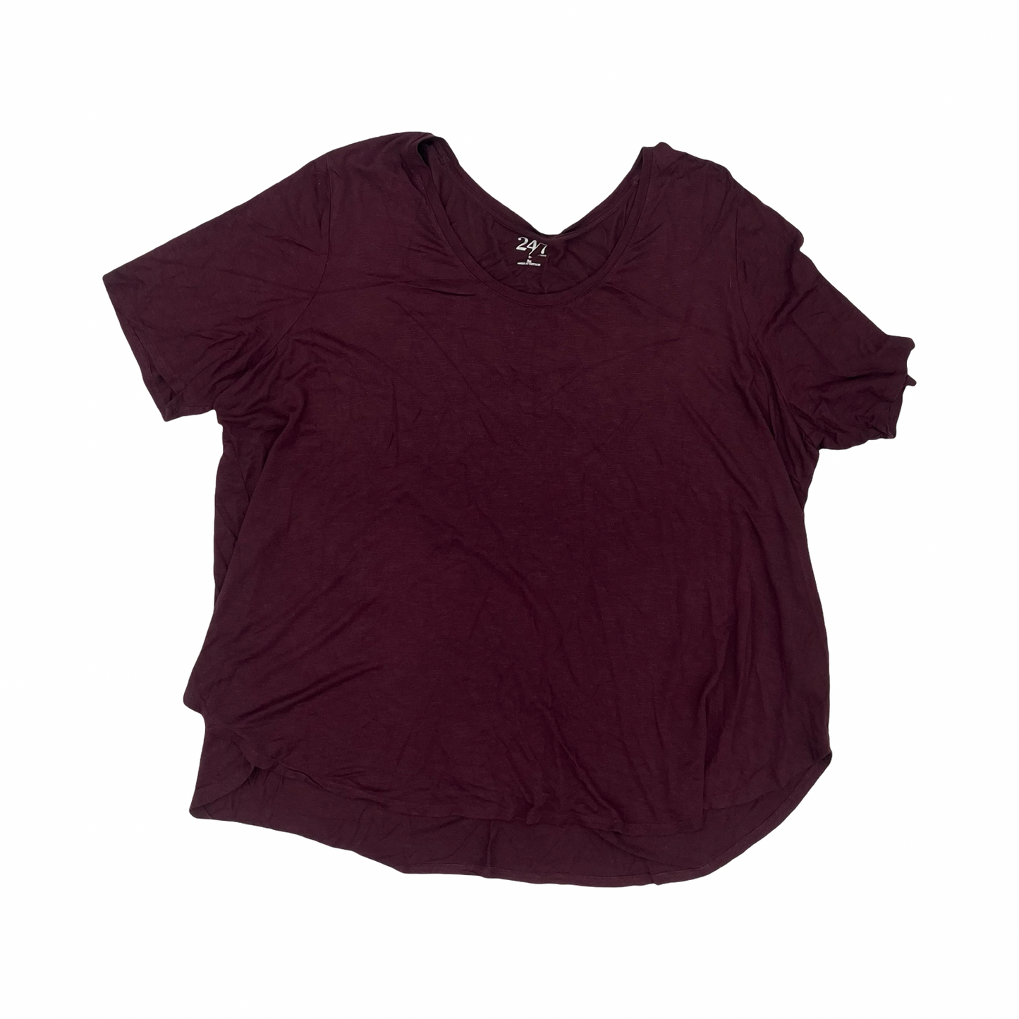 Top Ss By Maurices In Purple, Size:3X